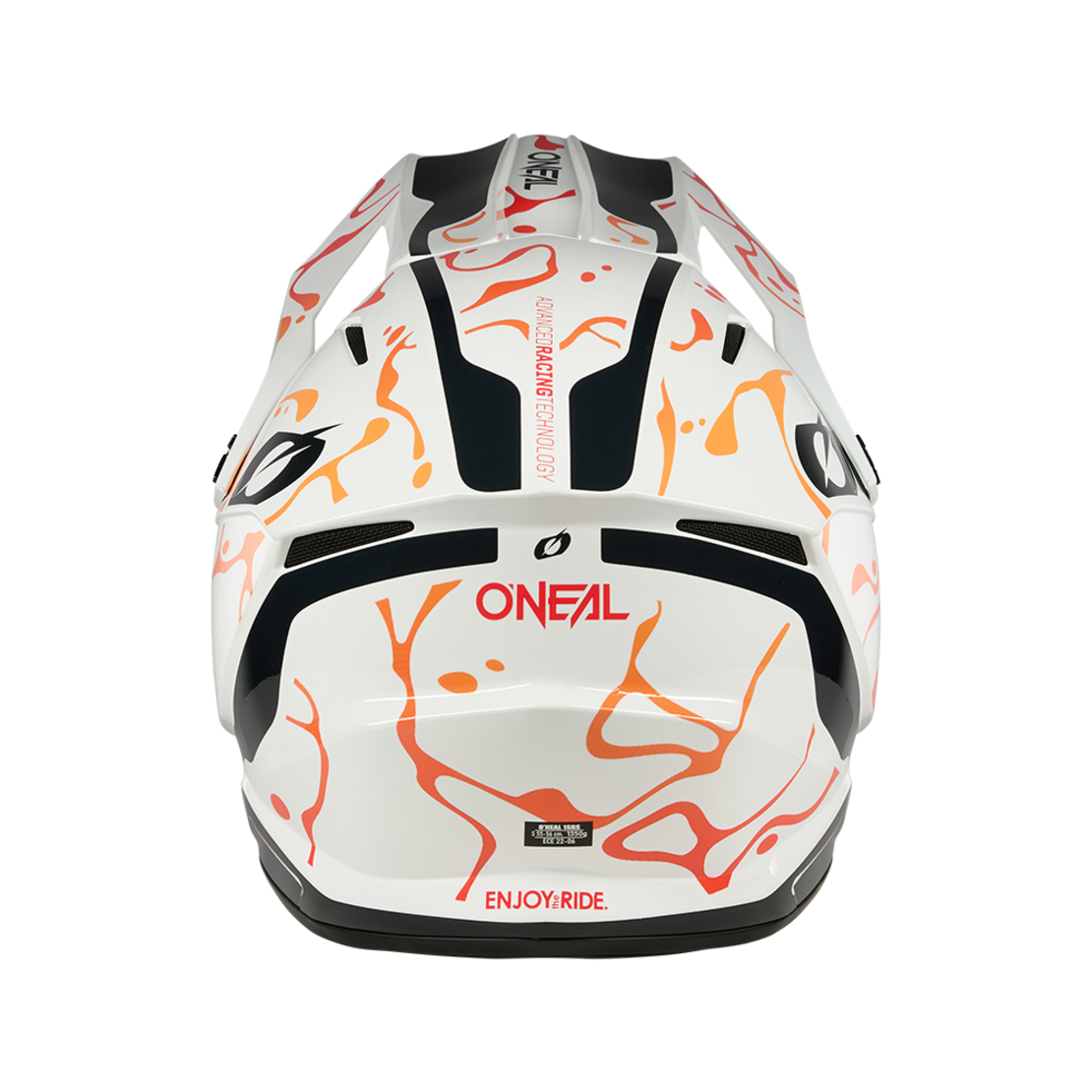 Каска O'NEAL 1SERIES SPLASH WHITE/ORANGE V.26