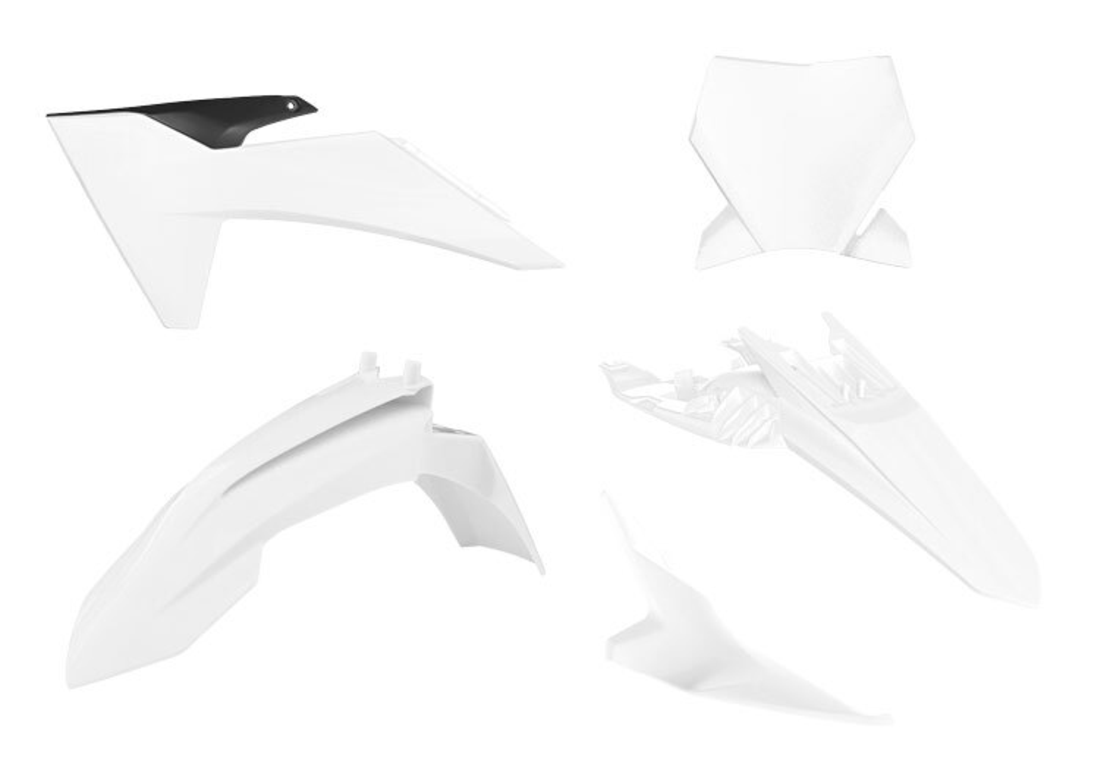 Комплект пластмаси RACETECH Plastic Kit KTM SX 65 24-25 (White/Black)