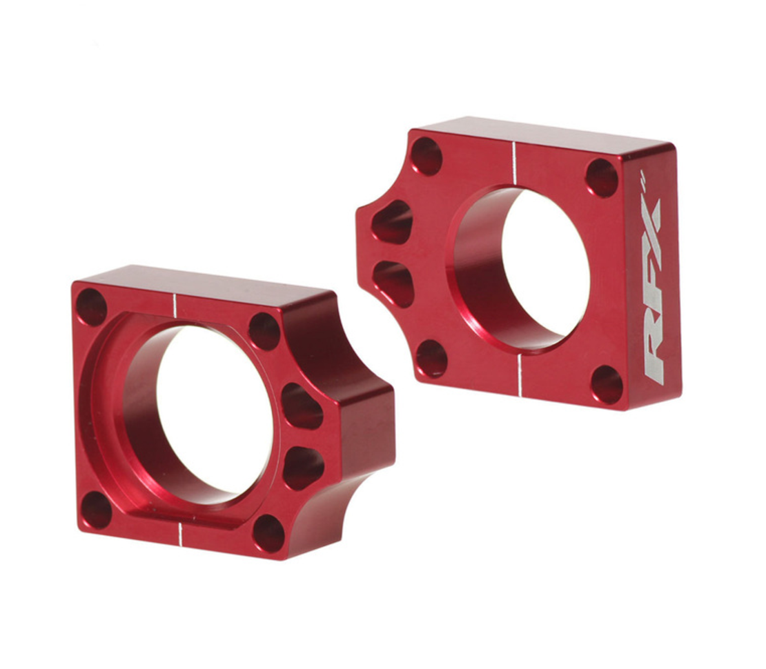 Блок втулка за задна ос RFX Pro Rear Axle Adjuster Blocks (Red) Honda CR 125R/250R 02-07 CRF 250R 04-09