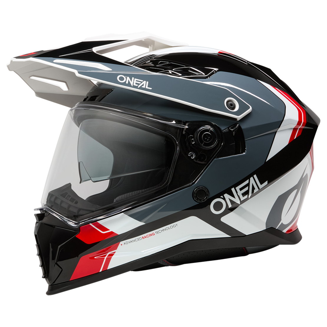 Ендуро каска O'NEAL D-SRS NOMAD BLACK/WHITE/RED V.26