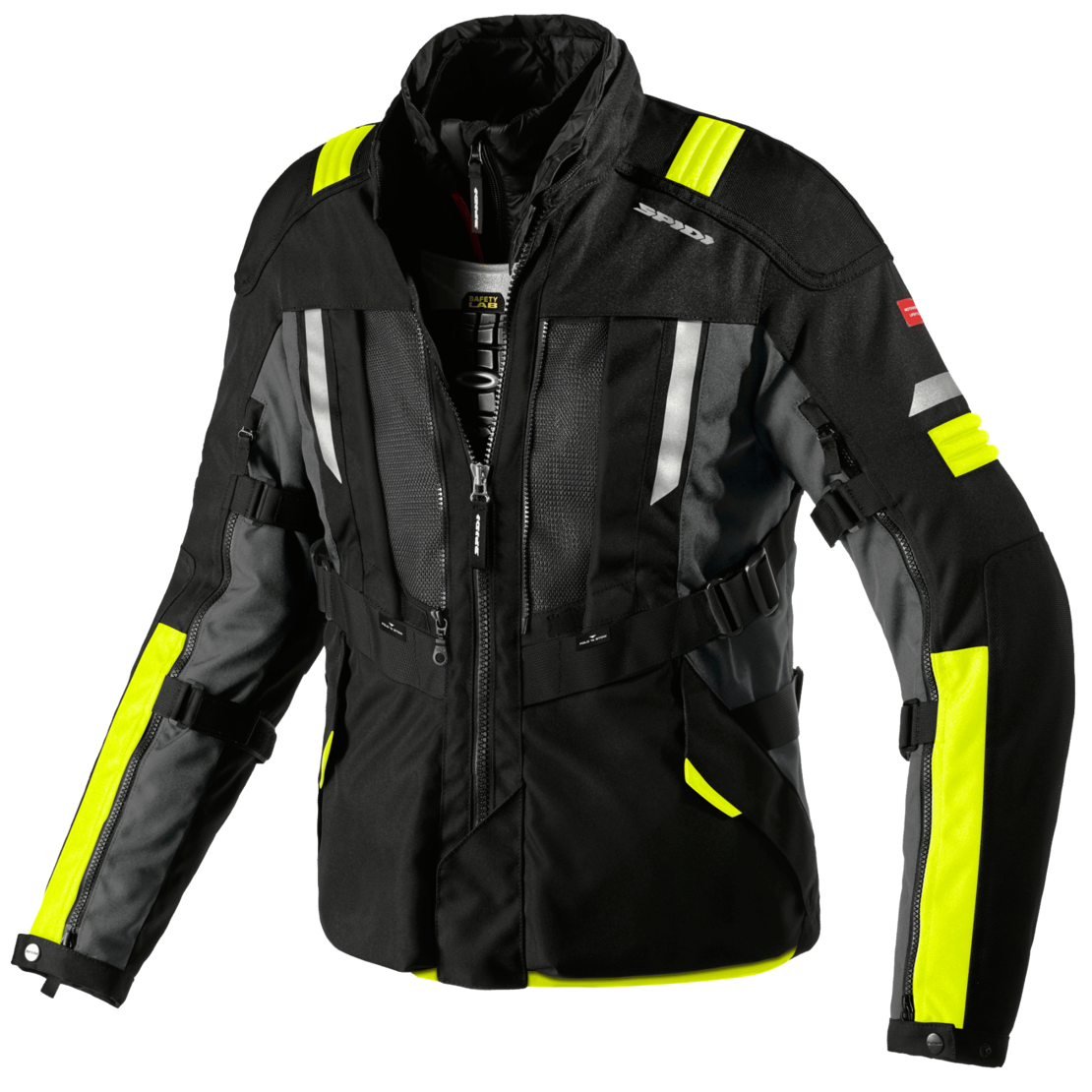 Текстилно мото яке SPIDI MODULAR YELLOW FLUO