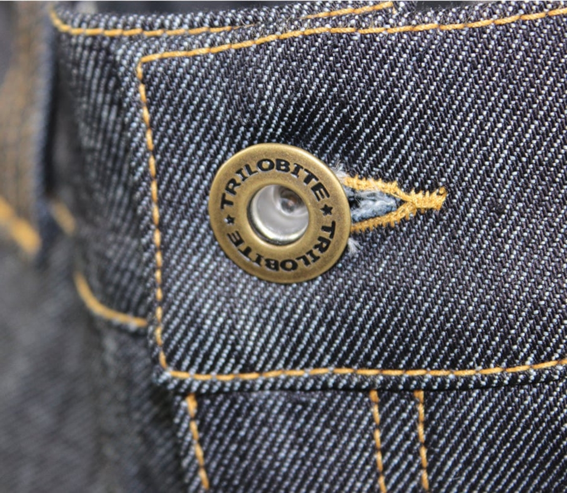 Мото дънки TRILOBITE 1860 TON-UP dark blue slim fit