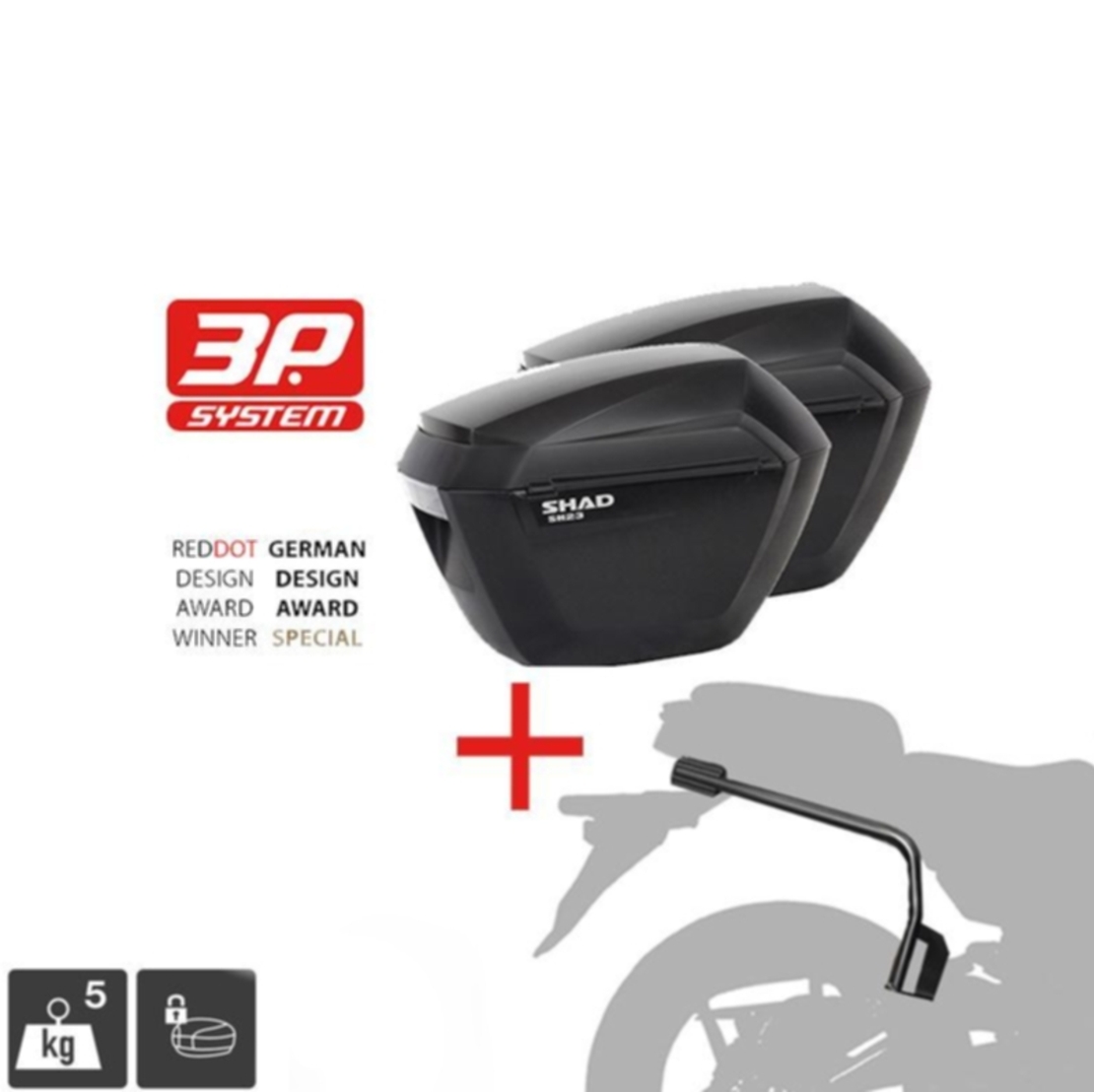Монтажен комплект за куфари SHAD 3P SYSTEM BMW F650GS / F700GS / F800GS
