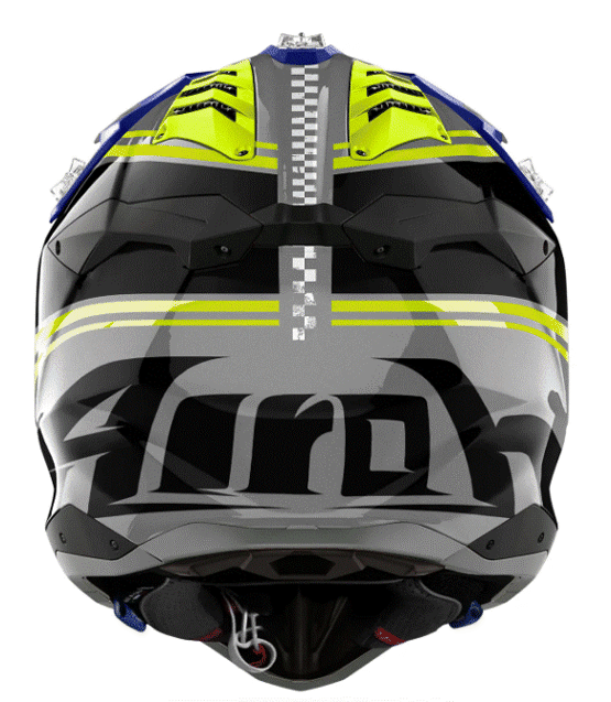 Каска AIROH AVIATOR 3 HIMA BLUE YELLOW