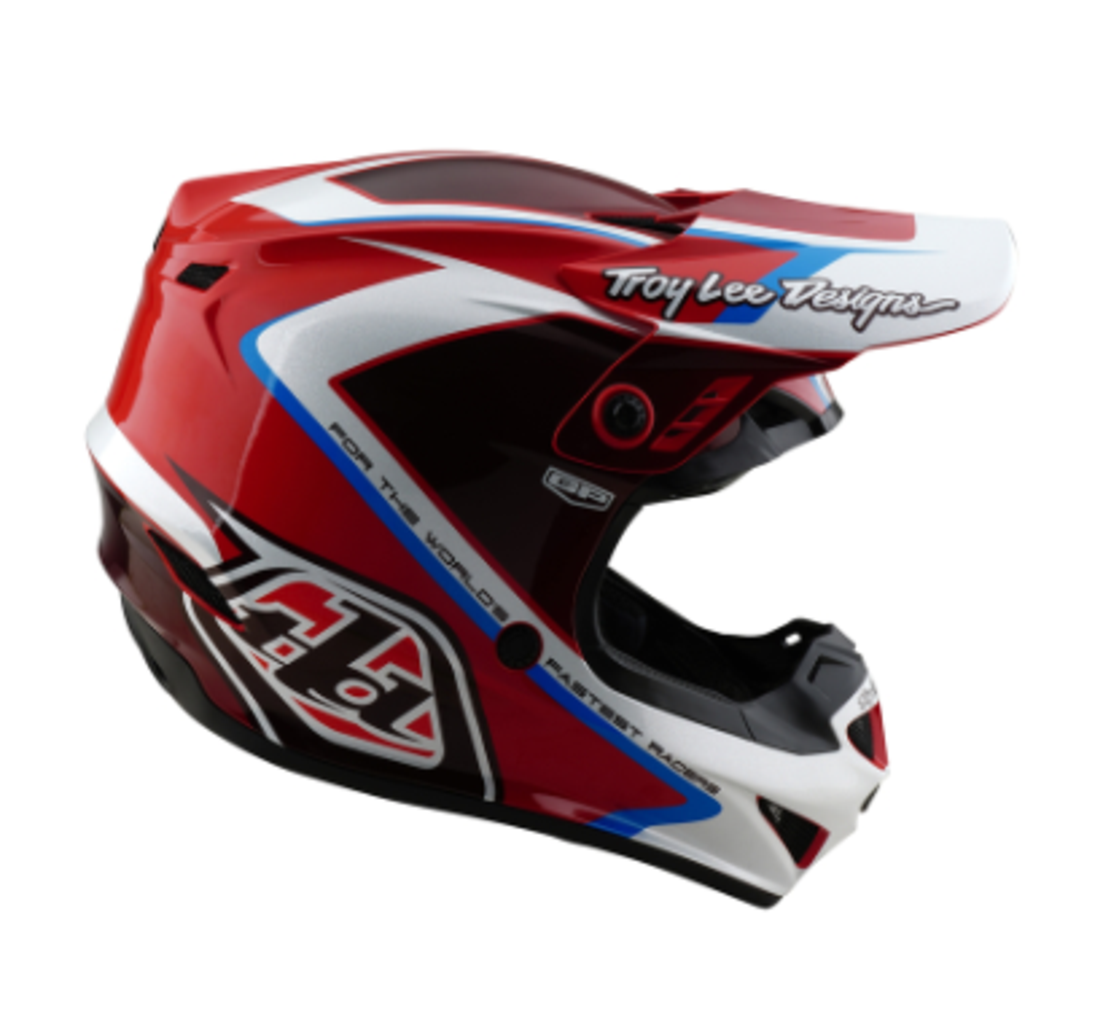 Мотокрос каска TROY LEE DESIGNS GP Shutter - Red/White