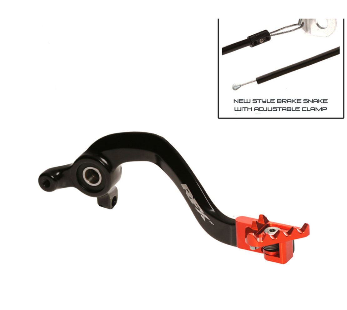 Заден лост за спирачка RFX Pro FT Rear Brake Lever (Black/Orange) - KTM SX65