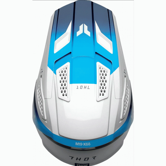 Мотокрос каска THOR FLEET STORM WHITE/NAVY