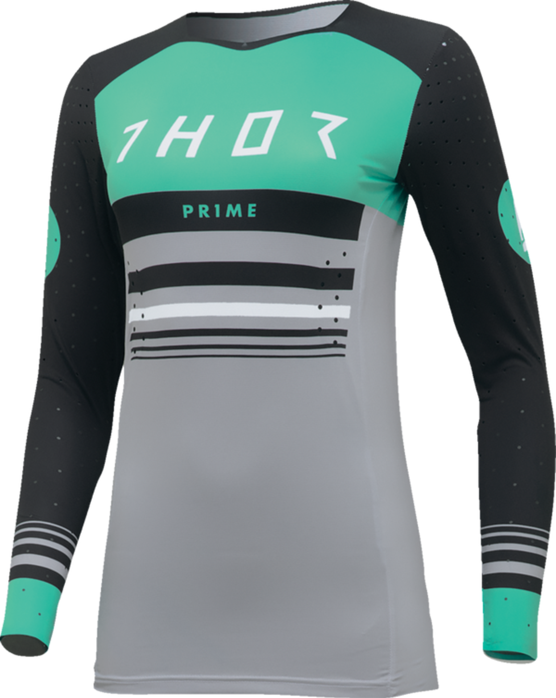 Дамско мотокрос джърси THOR PRIME BLAZE BLACK/TEAL