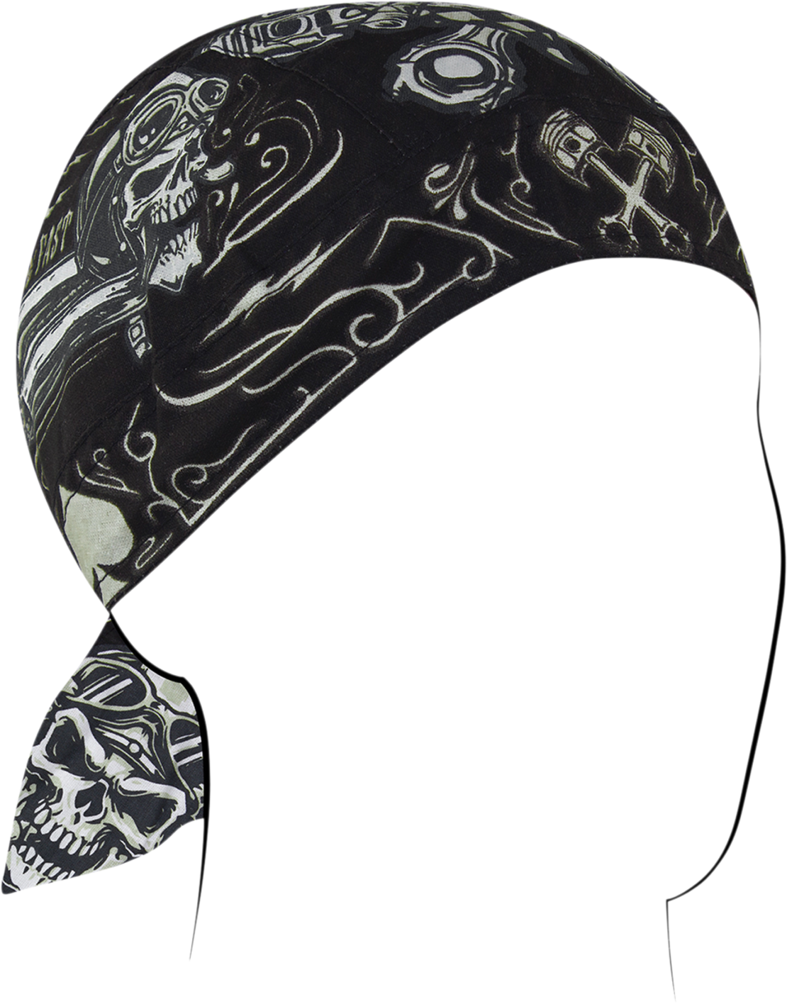 Кърпа за глава FLYDANNA COTN BIKER SKULL