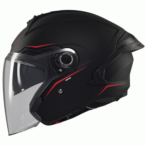 Скутер каска MT COSMO SV SOLID A1 MATT BLACK