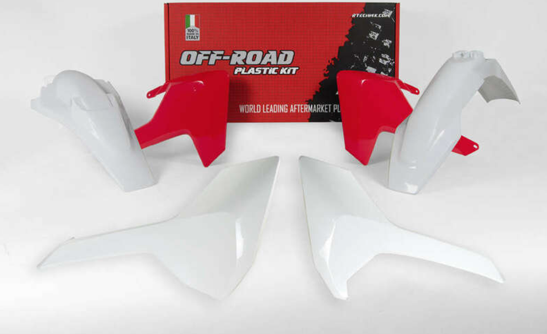 Комплект пластмаси RACETECH Plastic Kit Vintage White/Red Husqvarna 17-19