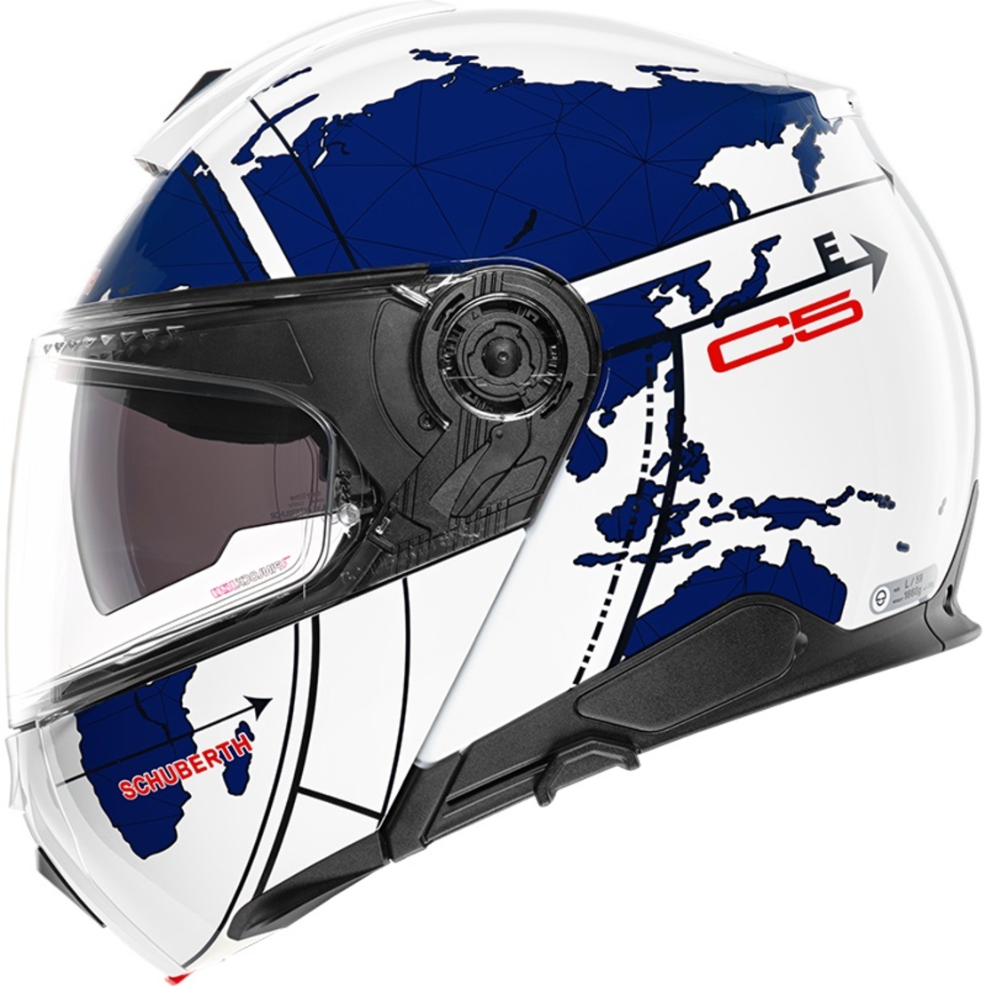 Каска SCHUBERTH C5 GLOBE BLUE