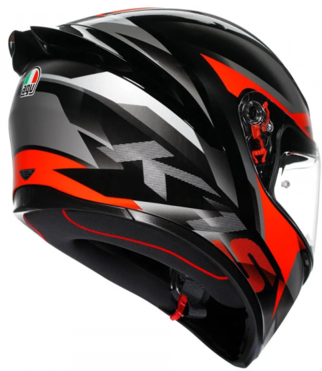 КАСКА AGV K1 S FASTLAP BLACK/GREY/RED