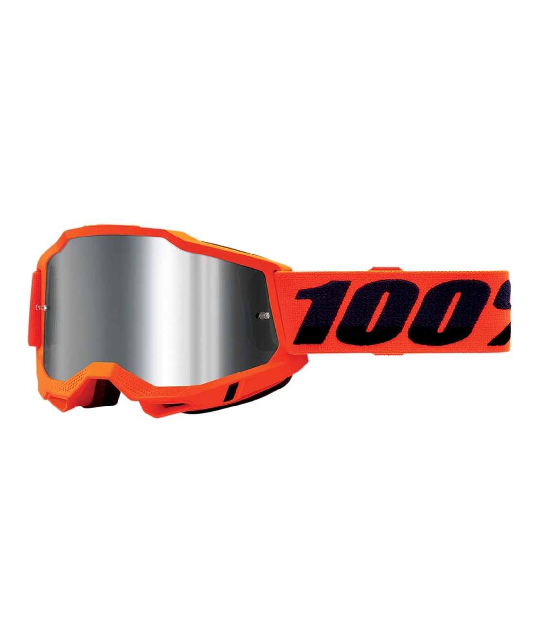 Мотокрос очила 100% ACCURI2 NEON ORANGE-MIRROR SILVER