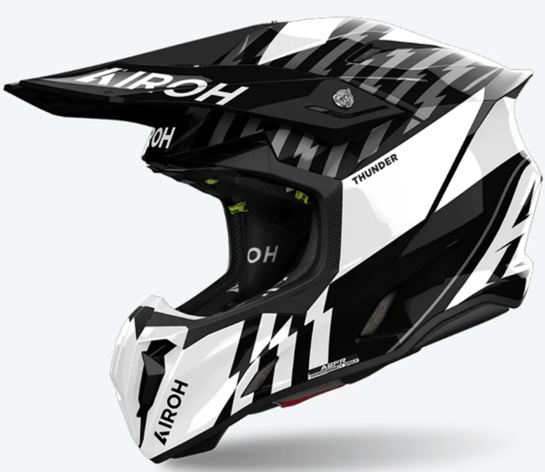 Мотокрос каска AIROH TWIST 3 THUNDER BLACK/WHITE