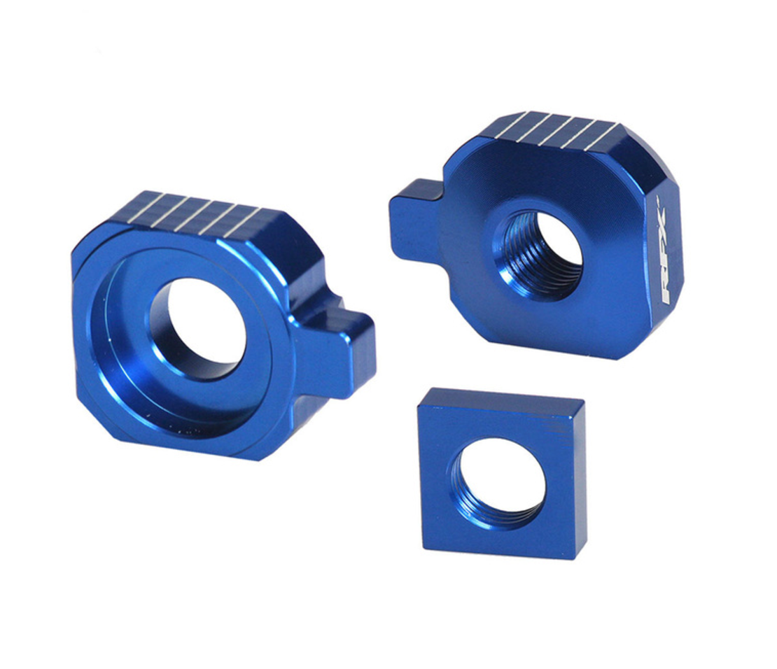 Блок втулка за задна ос RFX Pro Rear Axle Adjuster Blocks (Blue) Sherco SE/SE-F