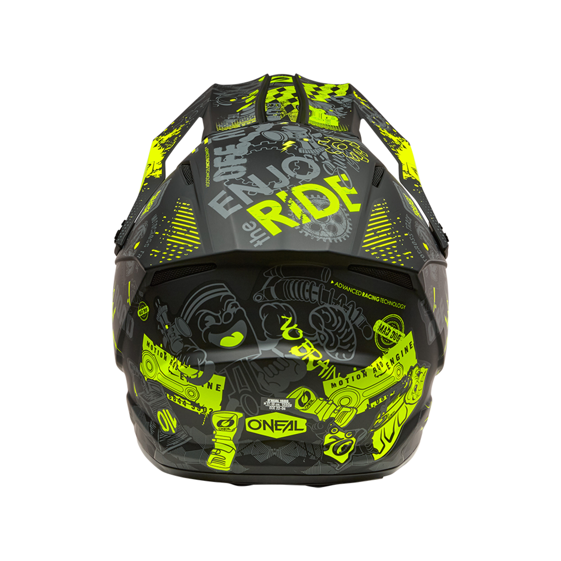 Каска O'NEAL 1SERIES VIBRANT BLACK/NEON YELLOW V.26