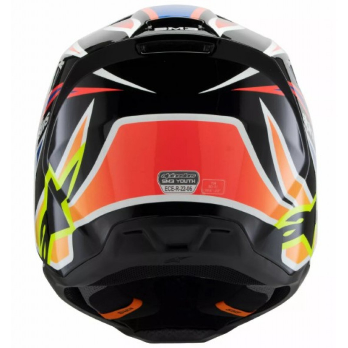 Детска каска ALPINESTARS SM3 WURX BLK/YL/B