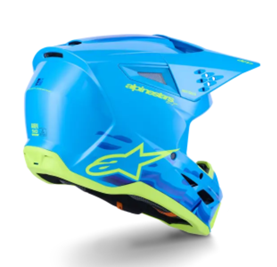 Мотокрос каска ALPINESTARS SM3 FORCE CYAN
