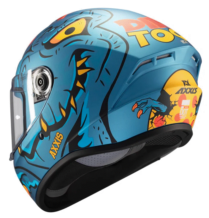 Каска AXXIS DRAKEN S DINOTOON C7