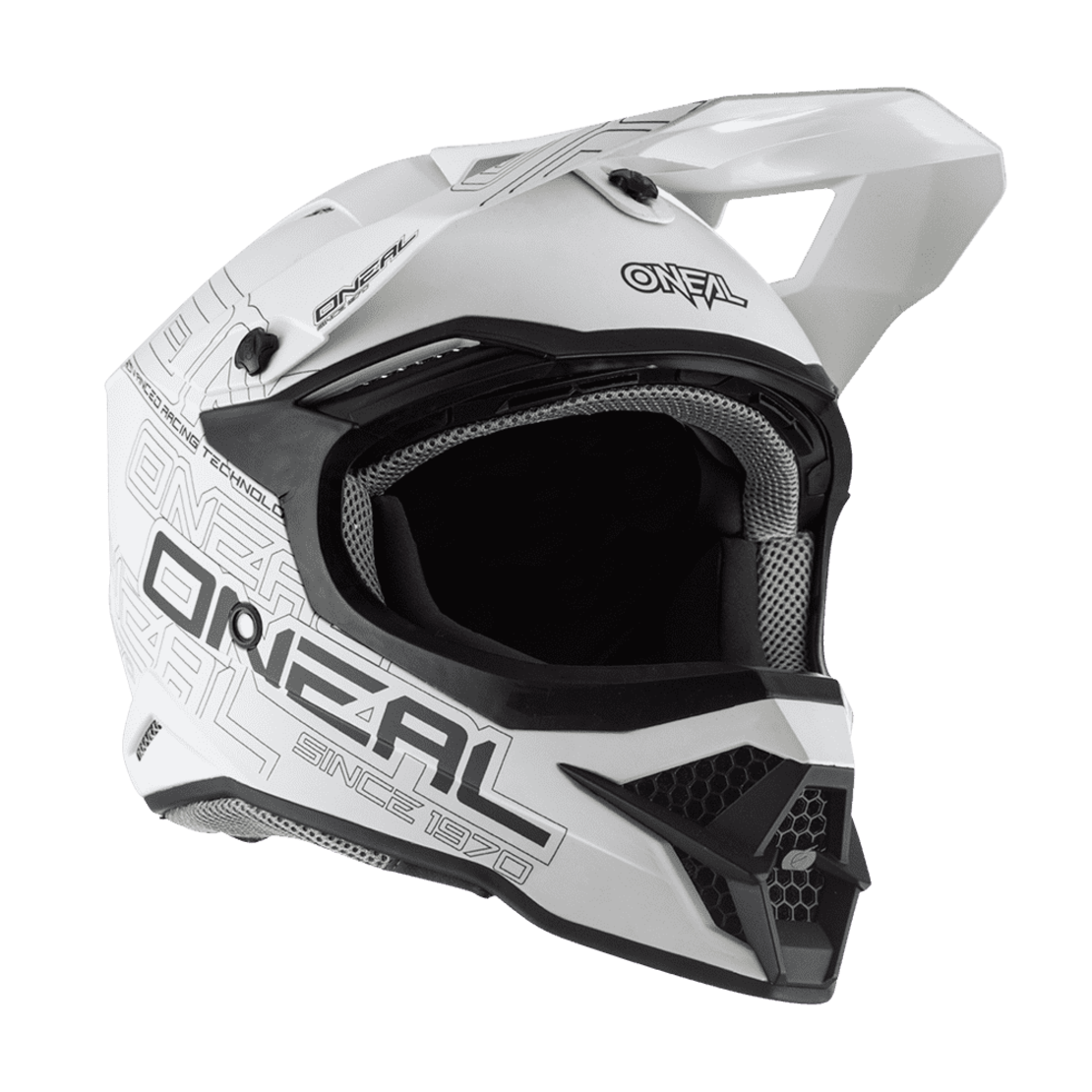 Мотокрос каска O'NEAL 3SERIES FLAT 2.0 WHITE