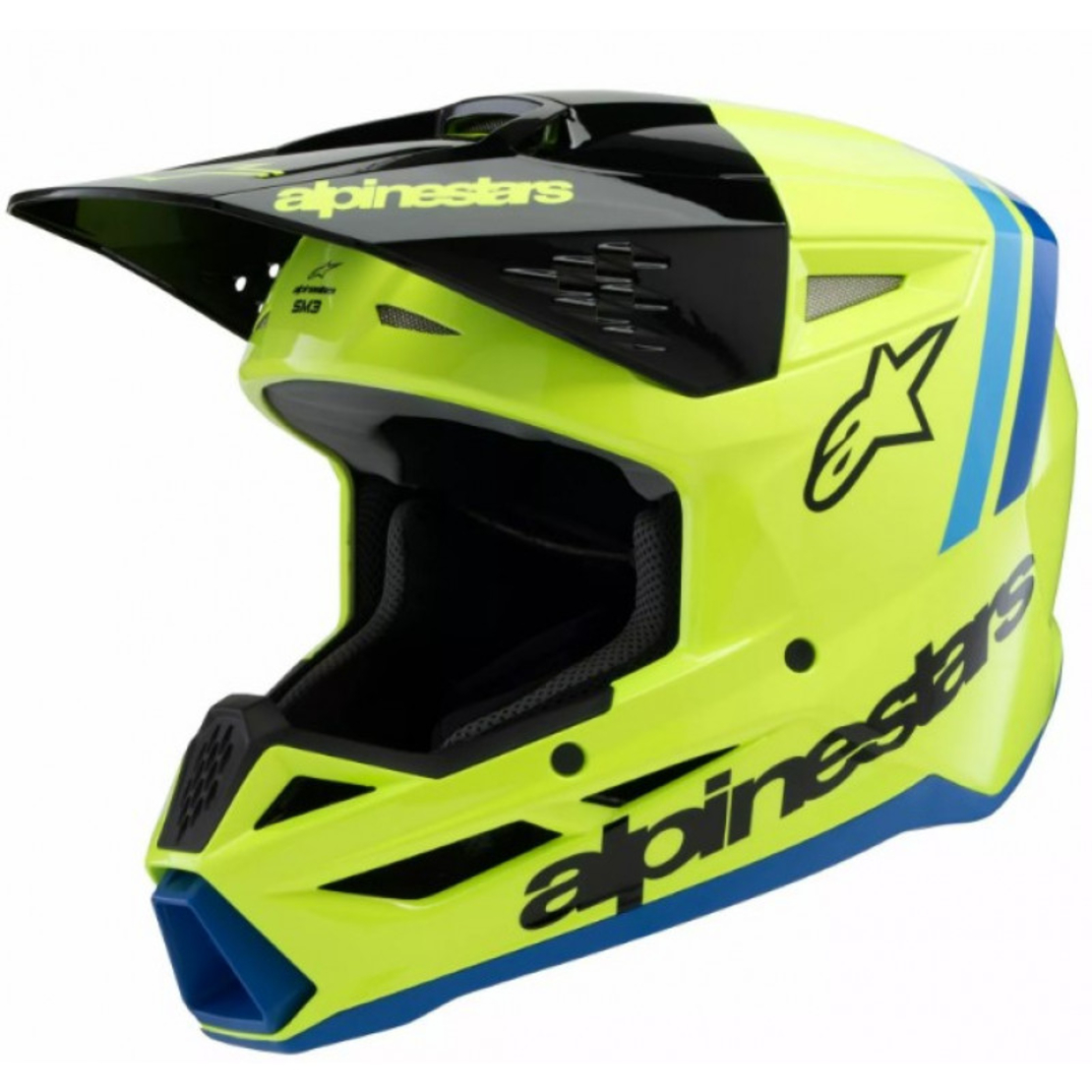 Детска каска ALPINESTARS SM3 RADIUM YL/BK/B