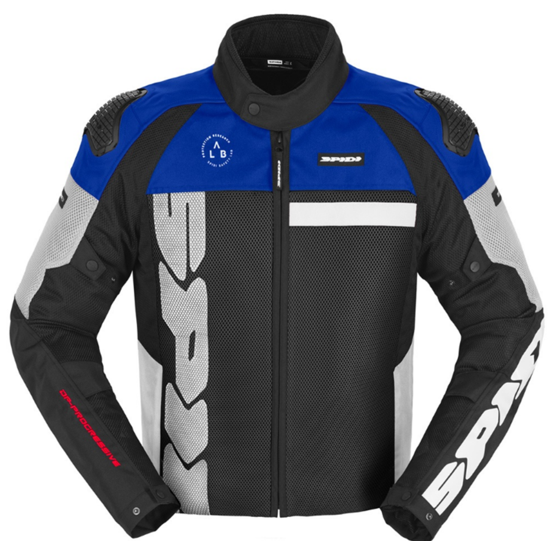 Текстилно мото яке SPIDI PROGRESSIVE NET White/Light blue