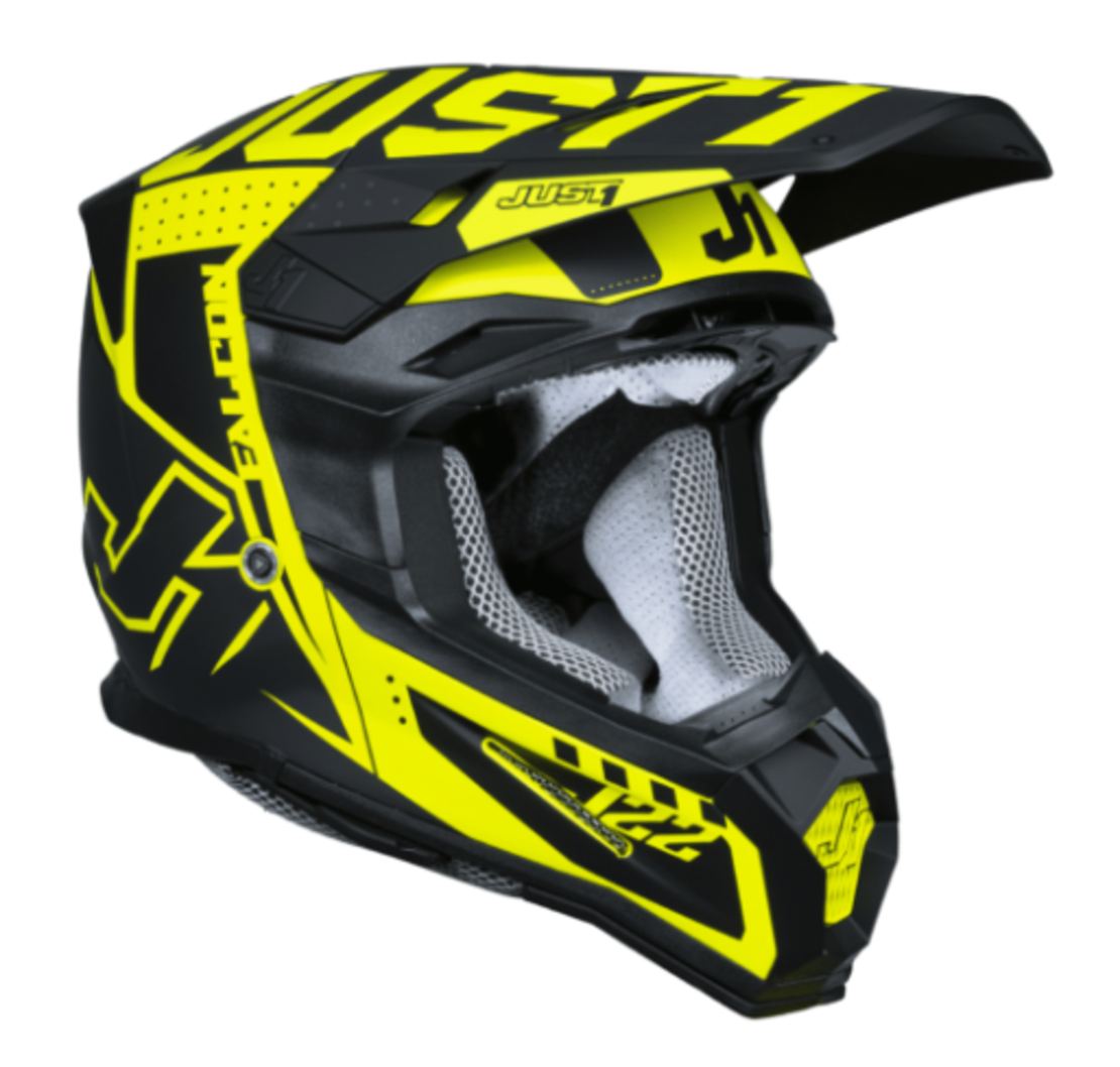 Mотокрос каска Just1 J-22 F Falcon Titanium/Black/Fluo Yellow