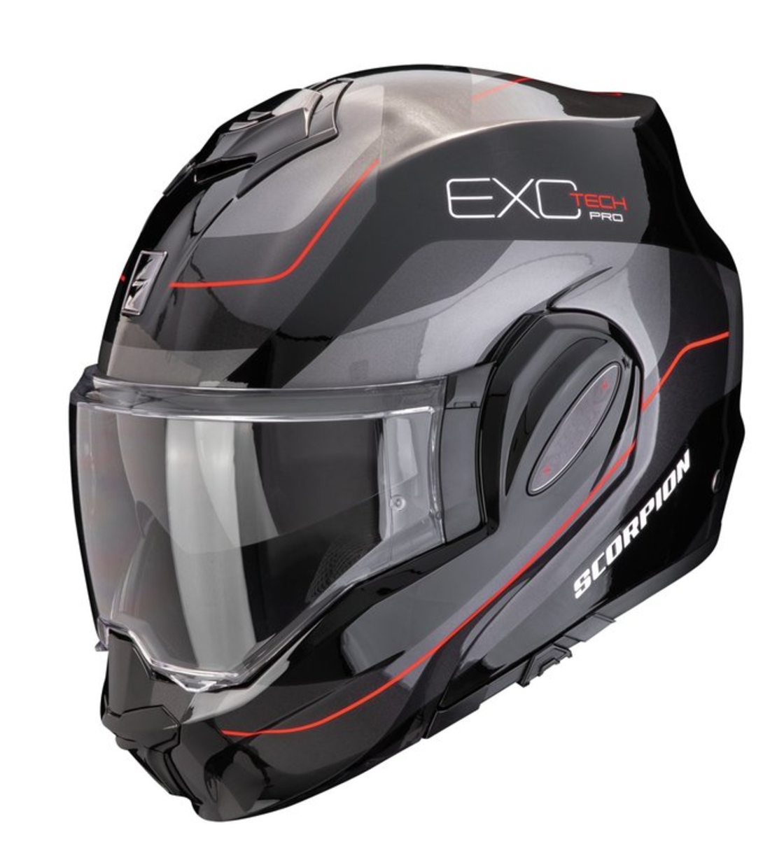 Модуларна каска SCORPION Exo-Tech Evo Pro Commuta black/grey/red