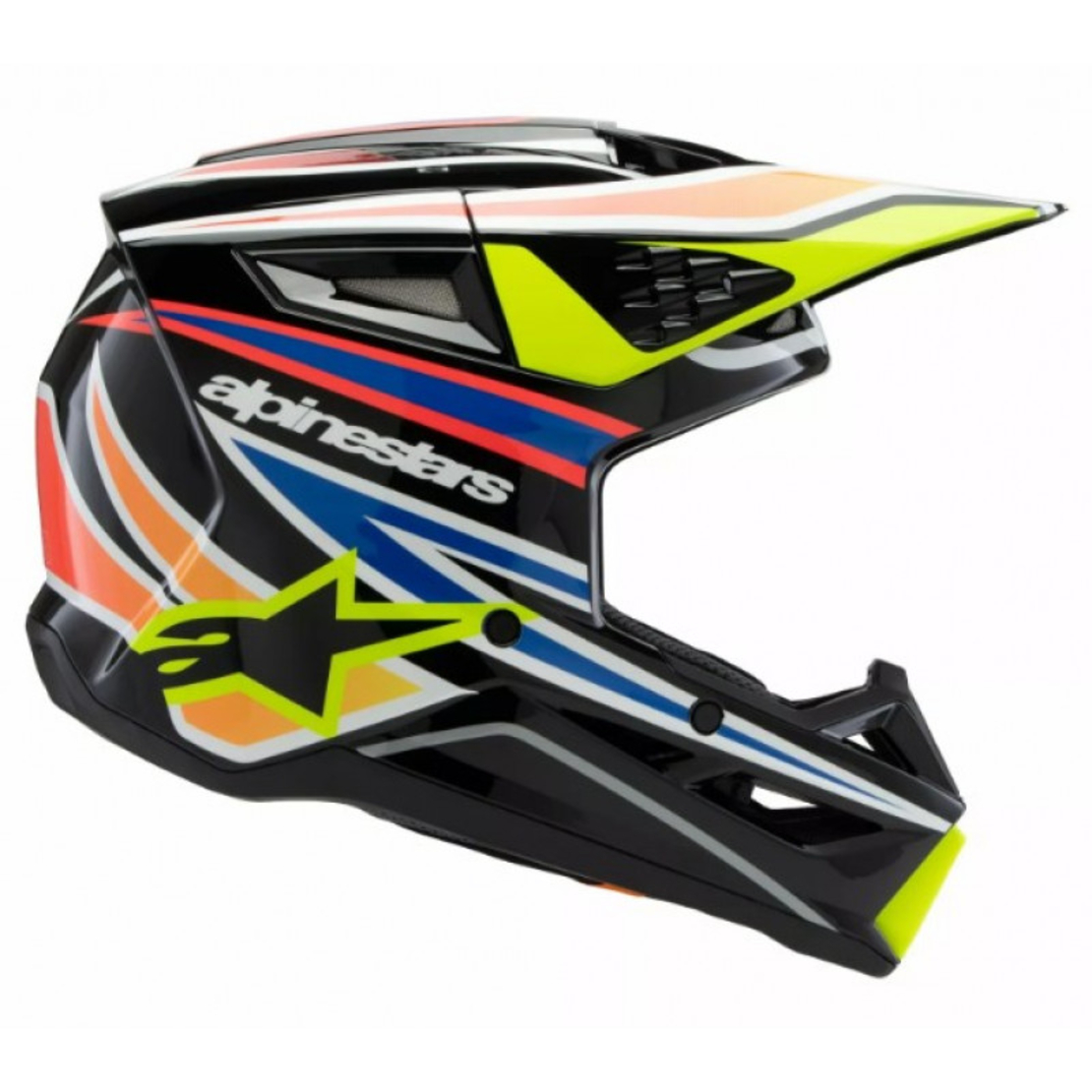 Детска каска ALPINESTARS SM3 WURX BLK/YL/B