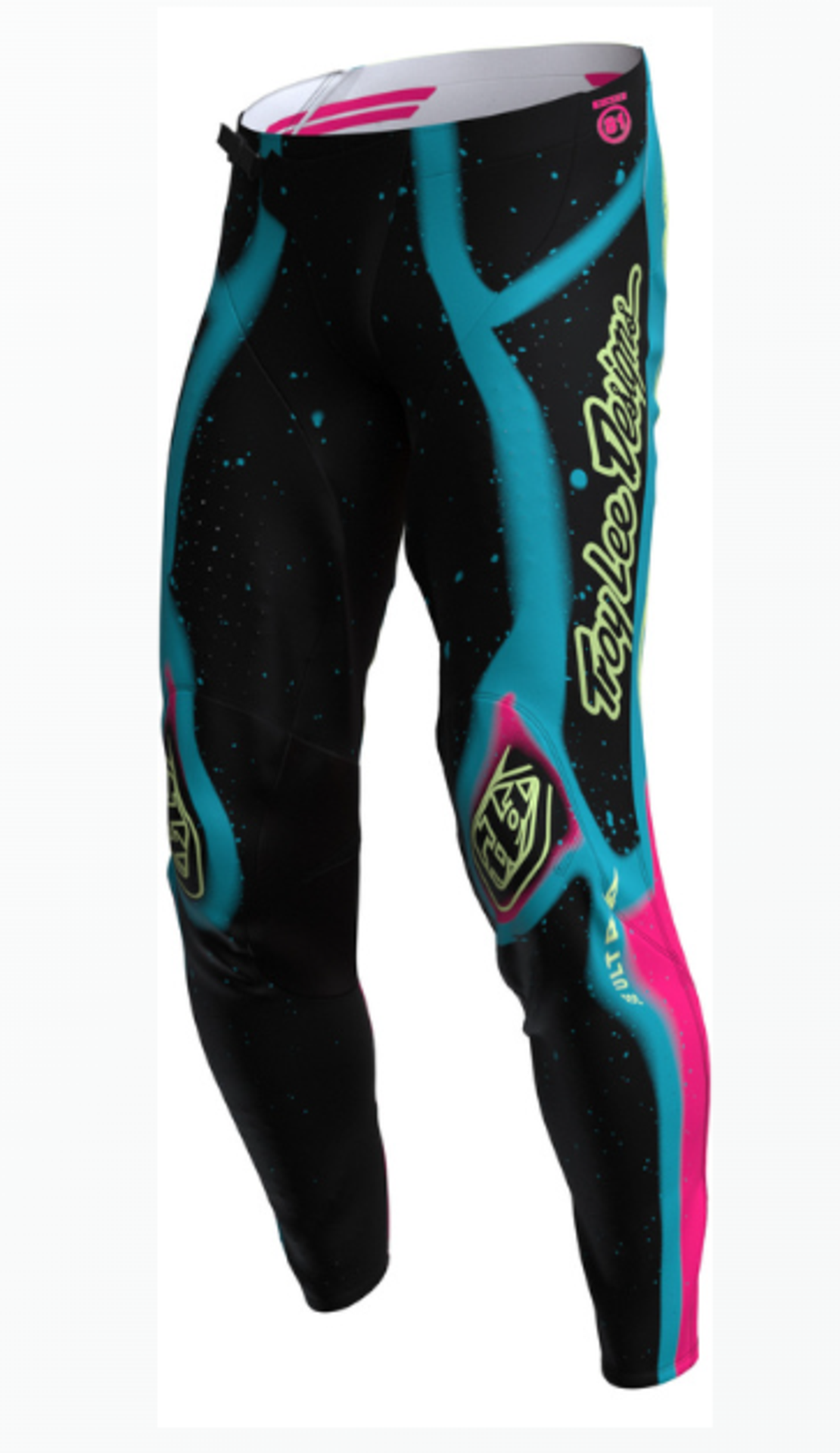 Мотокрос брич TROY LEE DESIGNS SE Ultra Membrane Pants - Black/Yellow