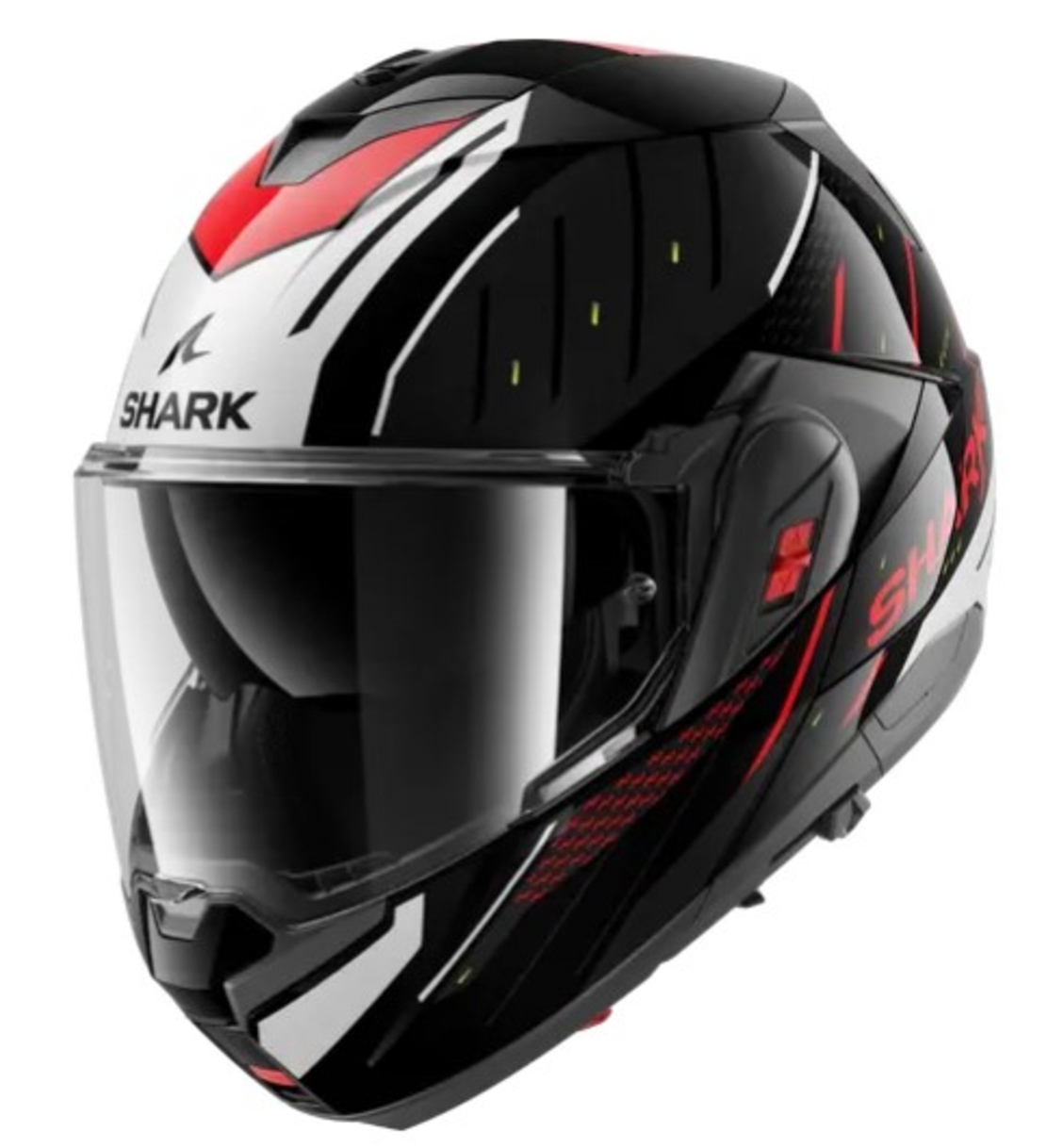 Модуларна каска SHARK OXO RYDGER Black/Silver/Red