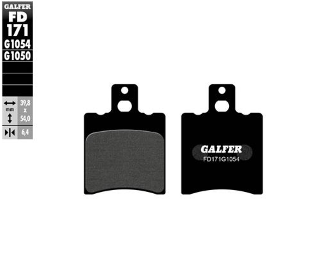 Предни/Задни мото накладки Galfer SEMI METAL FD171G1054
