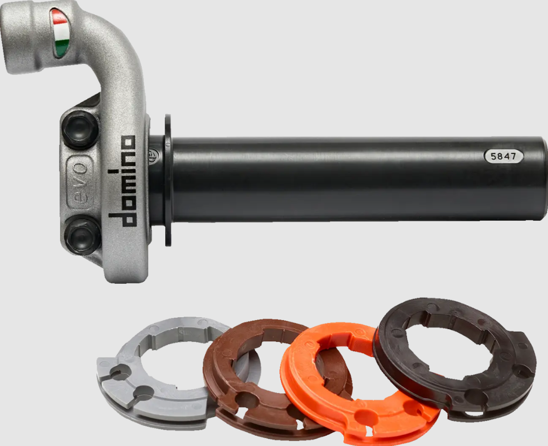 Конзола за газ DOMINO KRK EVO THROTTLE CONTROL NO GRIPS SILVER