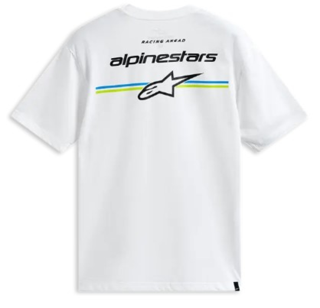 Тениска ALPINESTARS SS CSF LANES WHITE