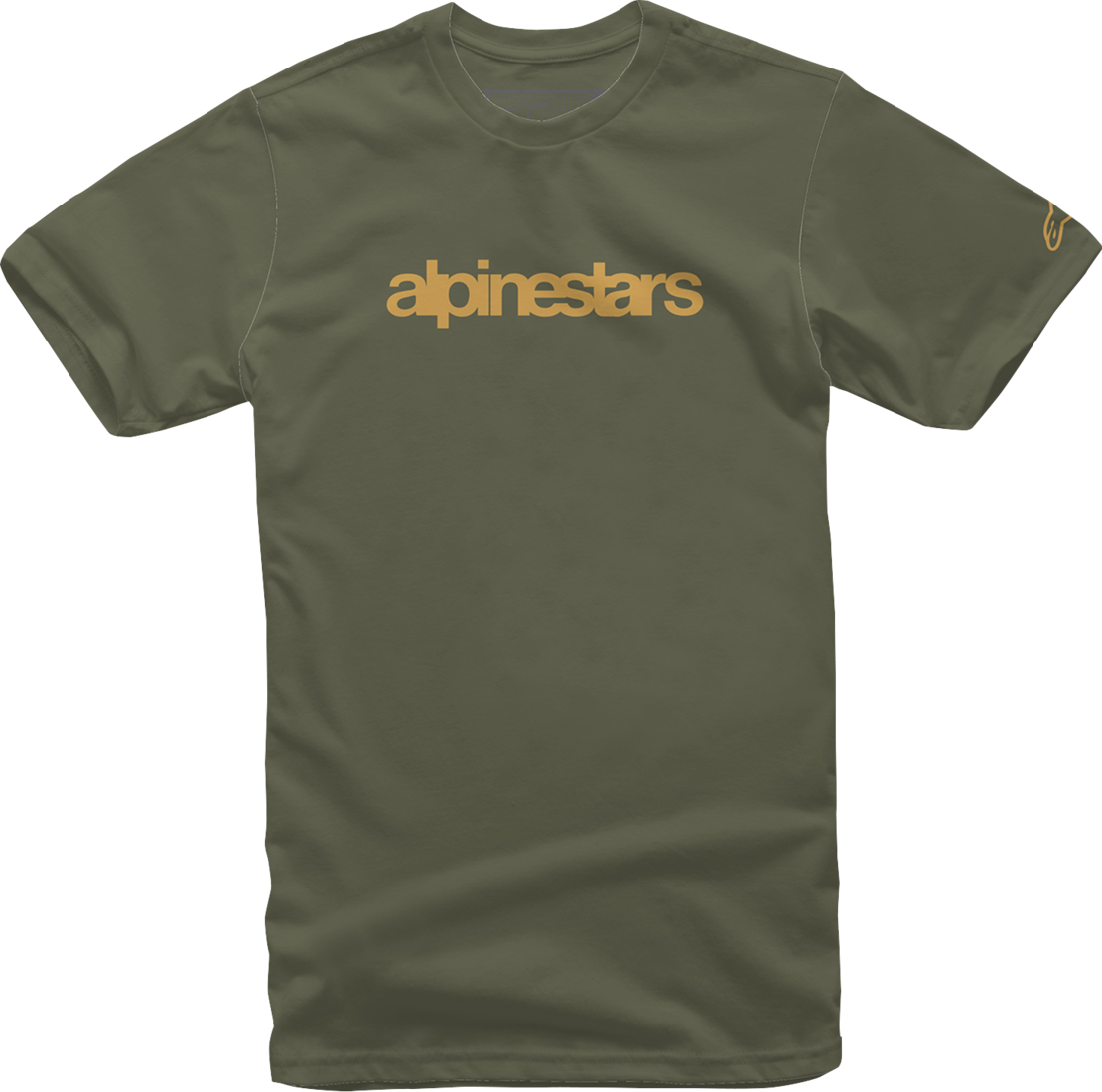 Мото тениска ALPINESTARS TEE HERITAGE GRN/GLD