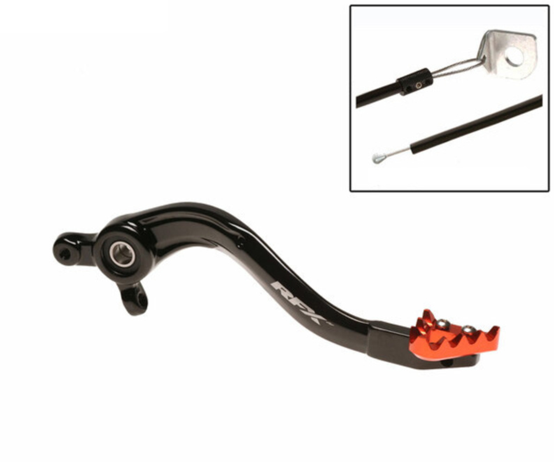 Заден лост за спирачка RFX Pro ST Rear Brake Lever (Black/Orange) - KTM SX85