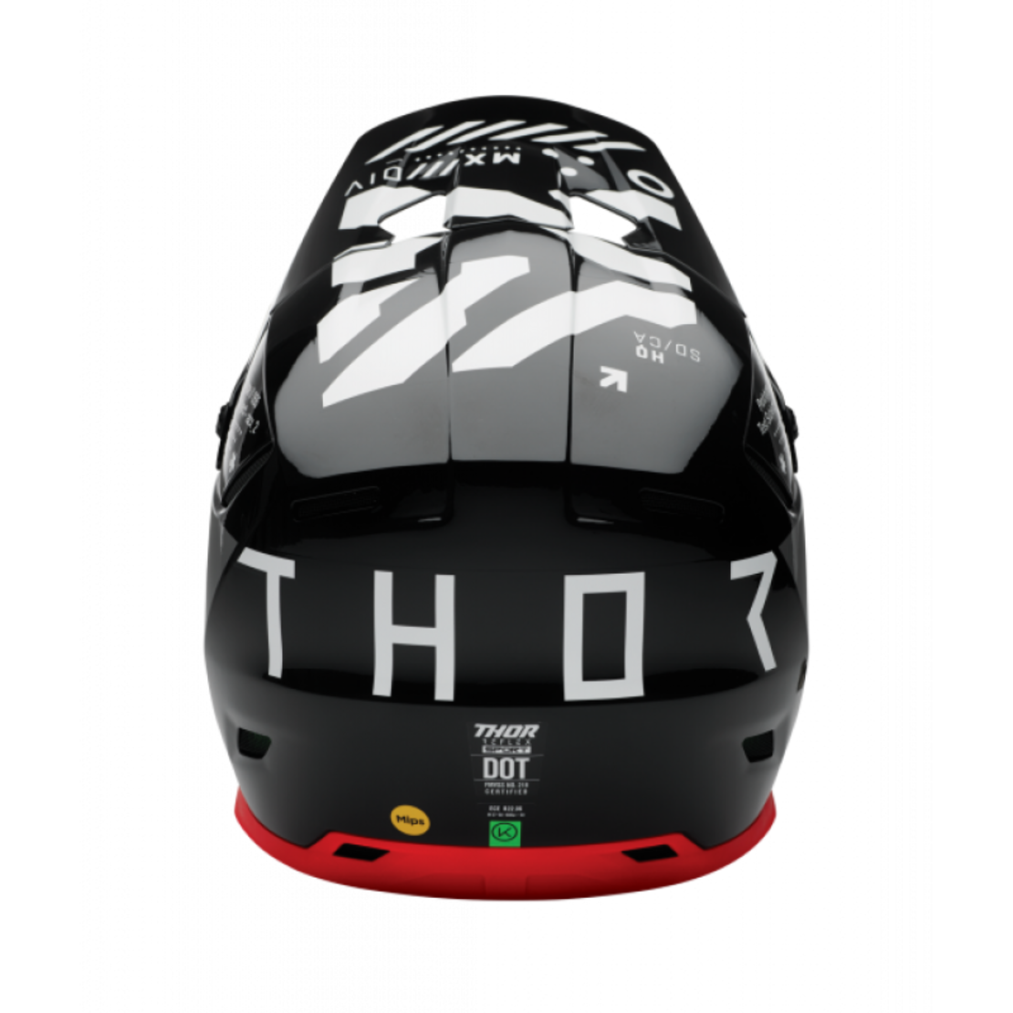 Мотокрос каска THOR REFLEX SPORT STRIKE BLACK/RED MIPS