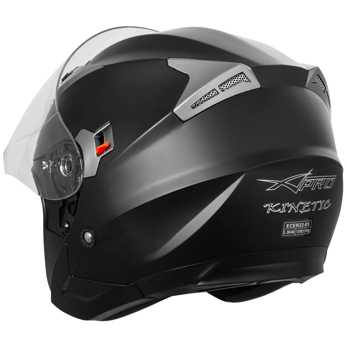Каска за скутер A-PRO KINETIC MATT BLACK