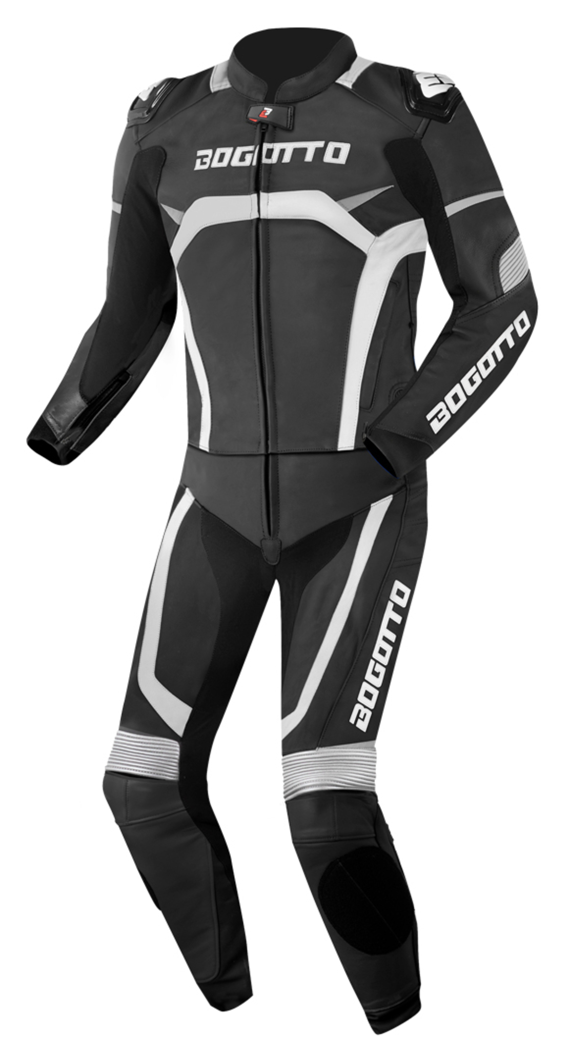 Кожен Мото Екип BOGOTTO MISANO Black/White