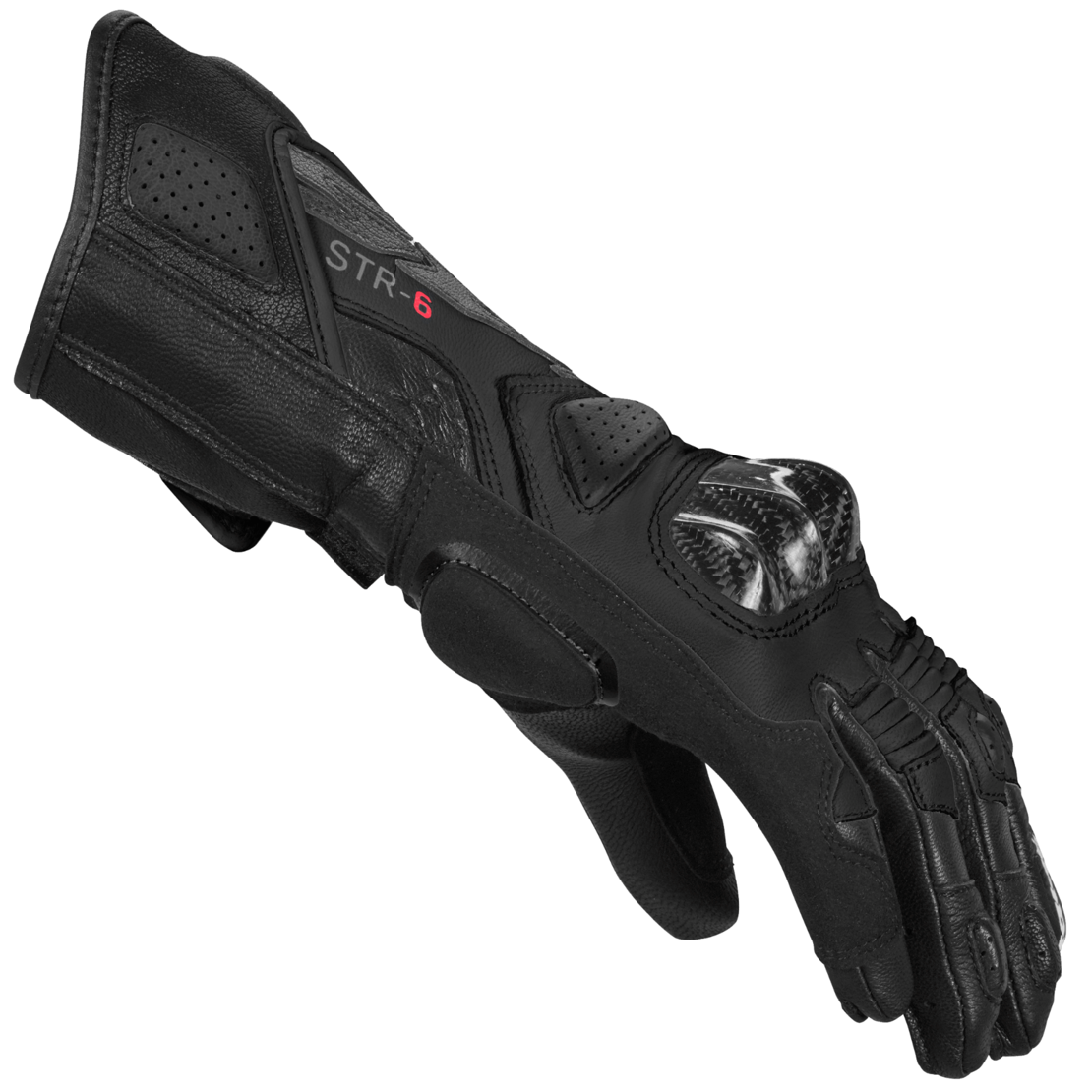 Дамски кожени мото ръкавици SPIDI STR-6 Black