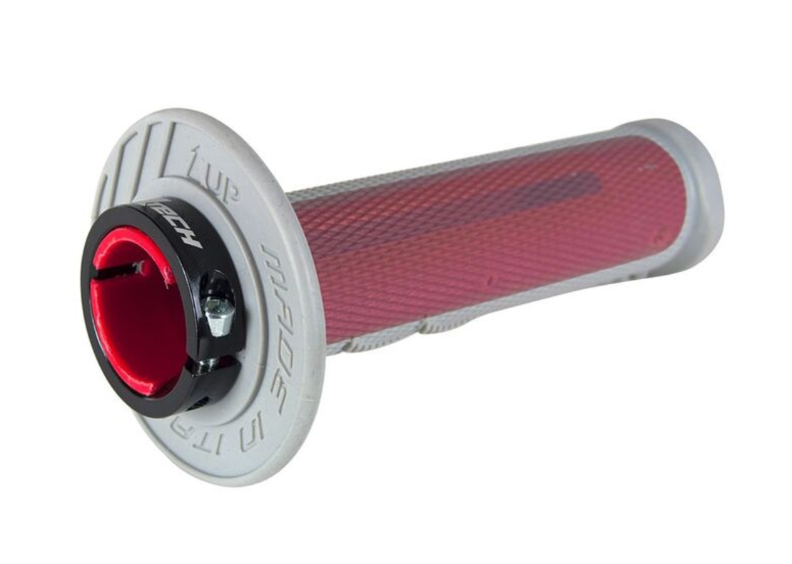 Ръкохватки RACETECH R20 Lock On Grips Half Waffle BETA 21 (Red)