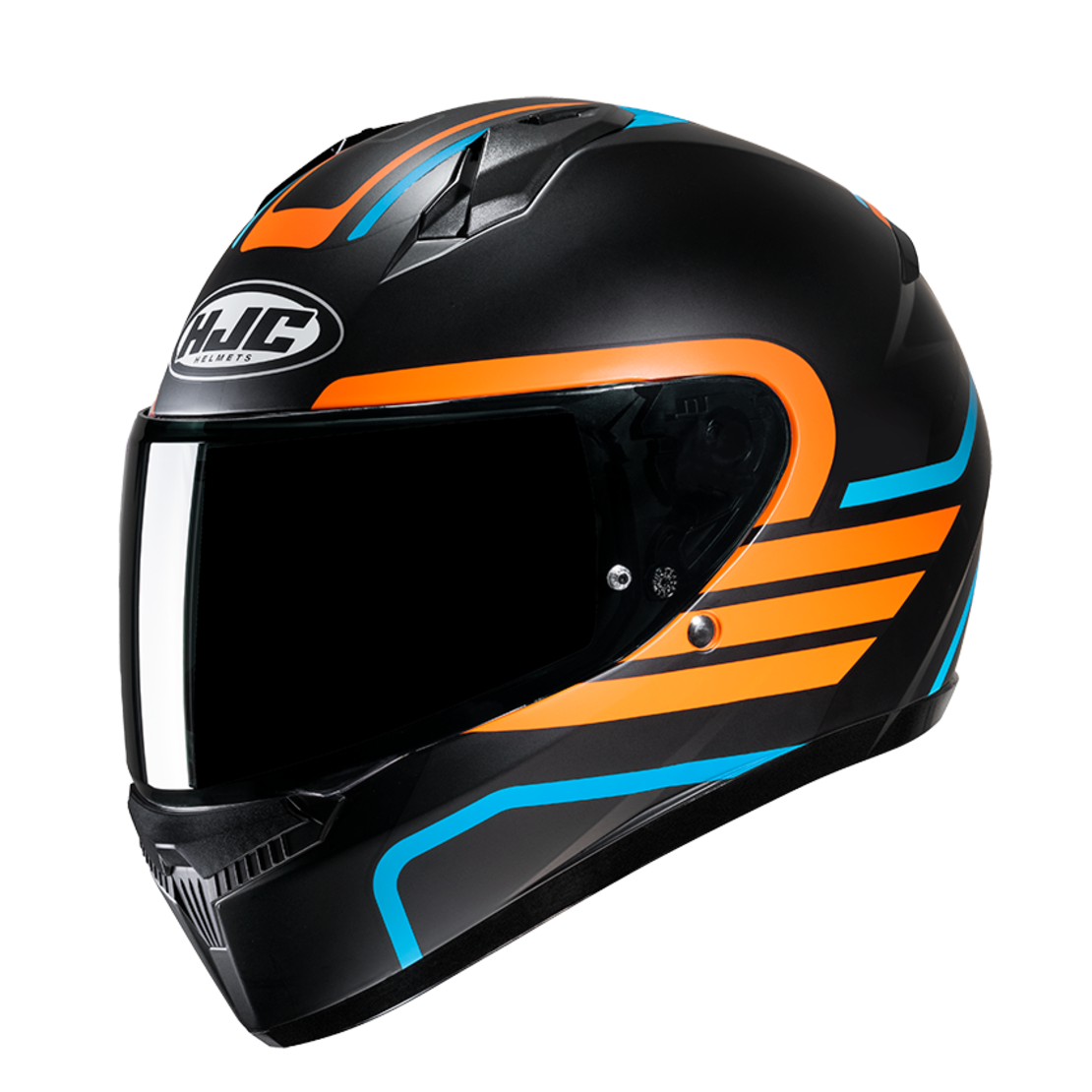 Каска HJC C10 LITO BLACK/ORANGE/BLUE
