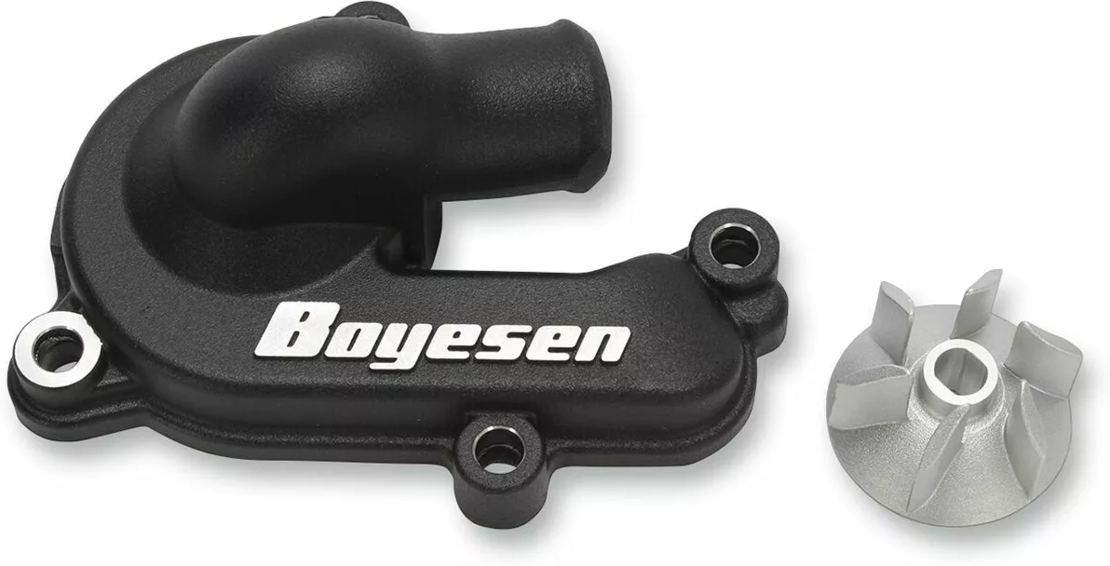 Комплект капак на водната помпа и работно колело BOYESEN COVER/IMP WATPUMP KTM Black