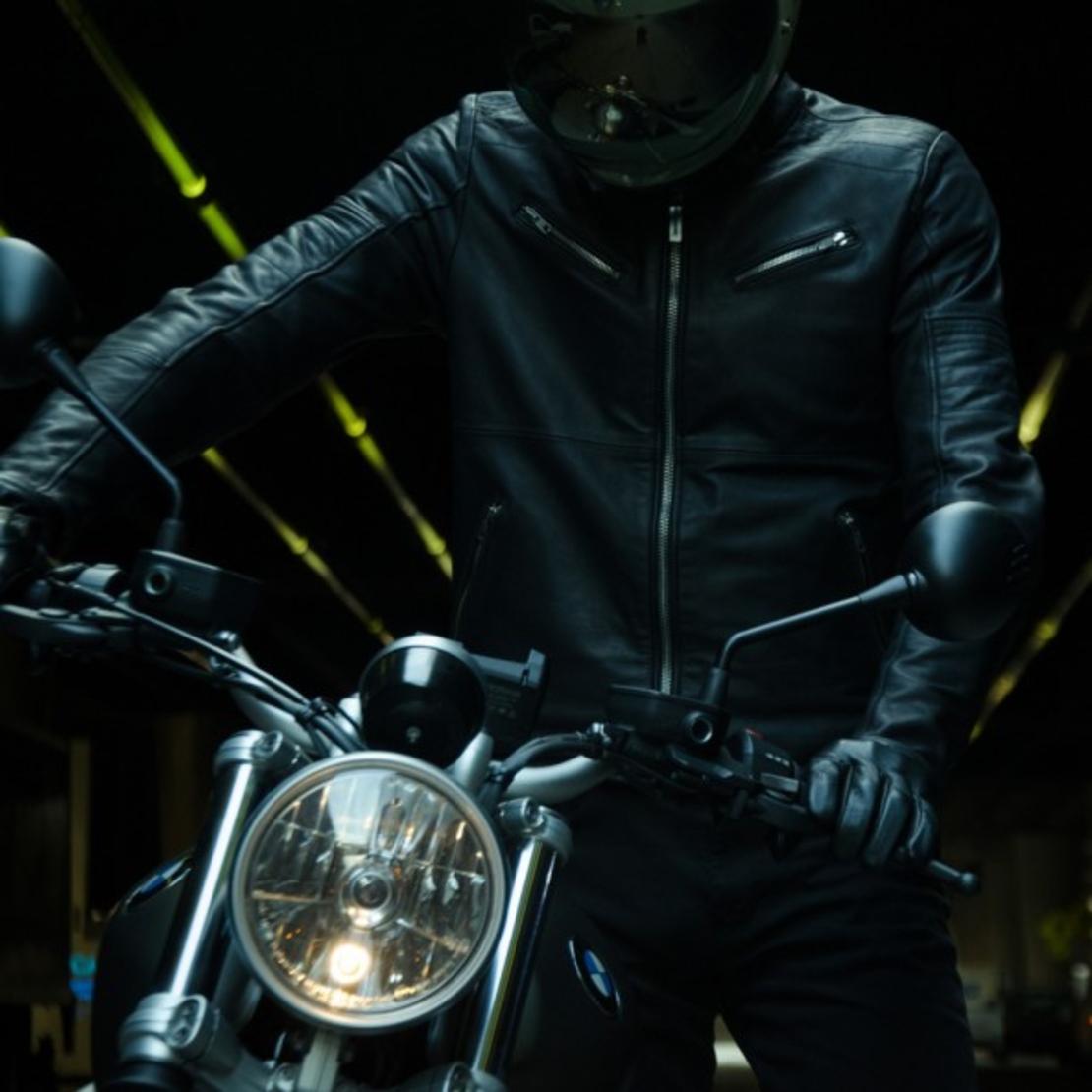 Кожено мото яке SPIDI GARAGE BLACK
