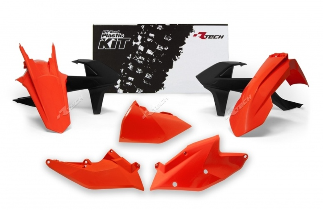 Комплект пластмаси RACETECH Plastic Kit OEM Color (2017) Orange/Black KTM 17-19