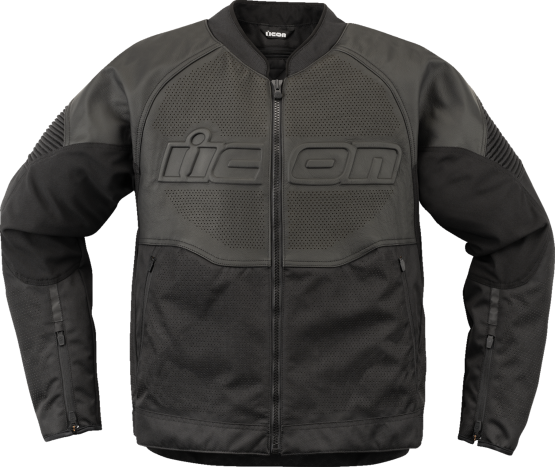 Кожено яке ICON Overlord3™ CE Leather BLACK