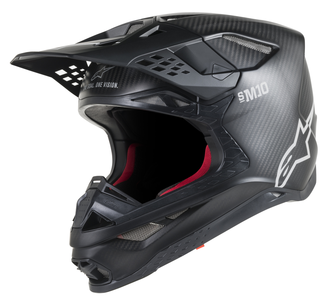 Мотокрос каска ALPINESTARS SM10 BLACK CARBON