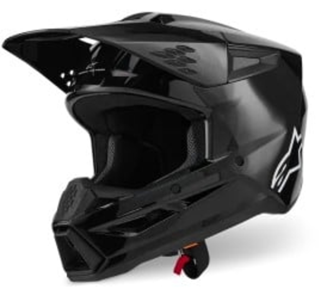 Мотокрос каска ALPINESTARS SM3 BLACK-GLOSS