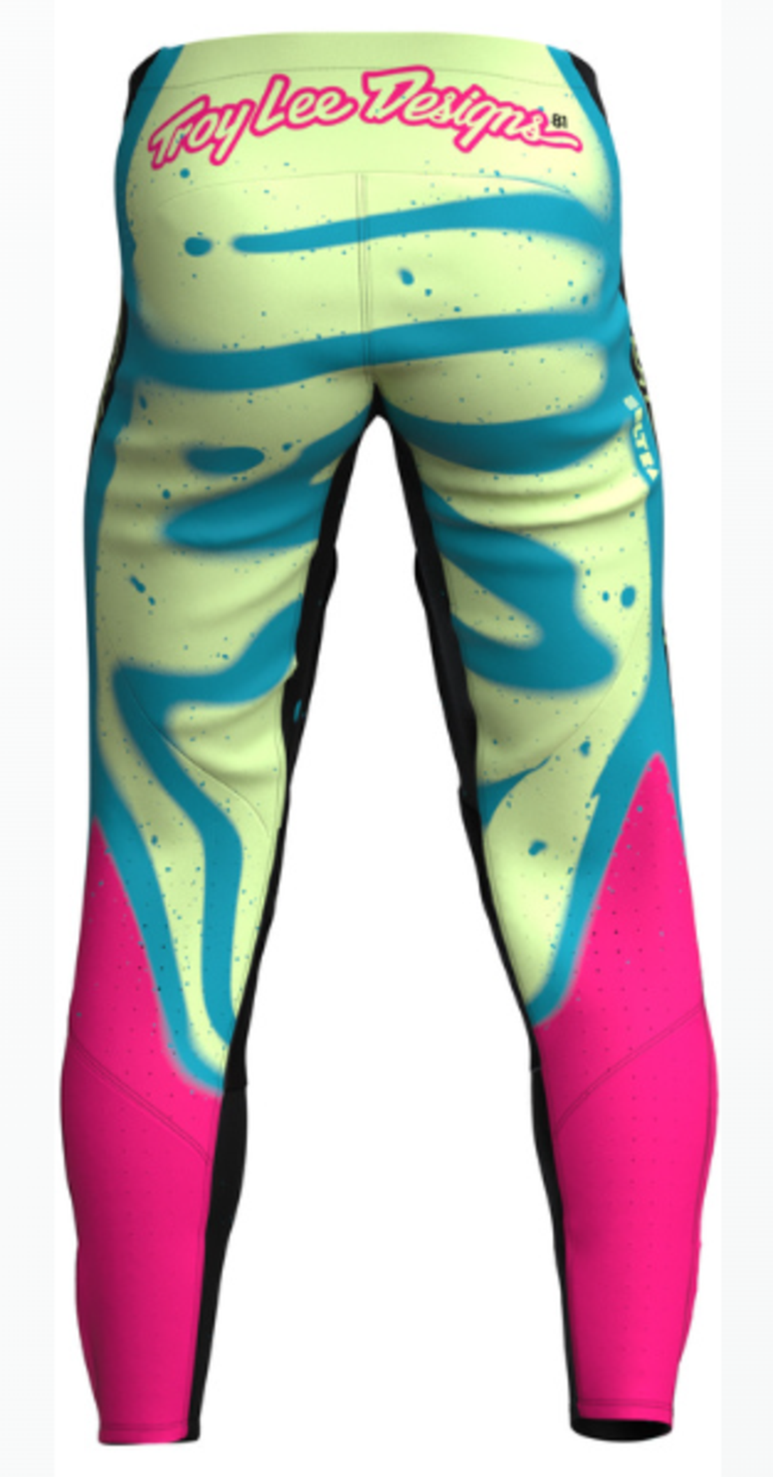 Мотокрос брич TROY LEE DESIGNS SE Ultra Membrane Pants - Black/Yellow